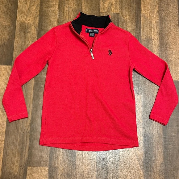 U.S. Polo Assn. Kids Red Long Sleeve Shirt - Picture 2 of 5